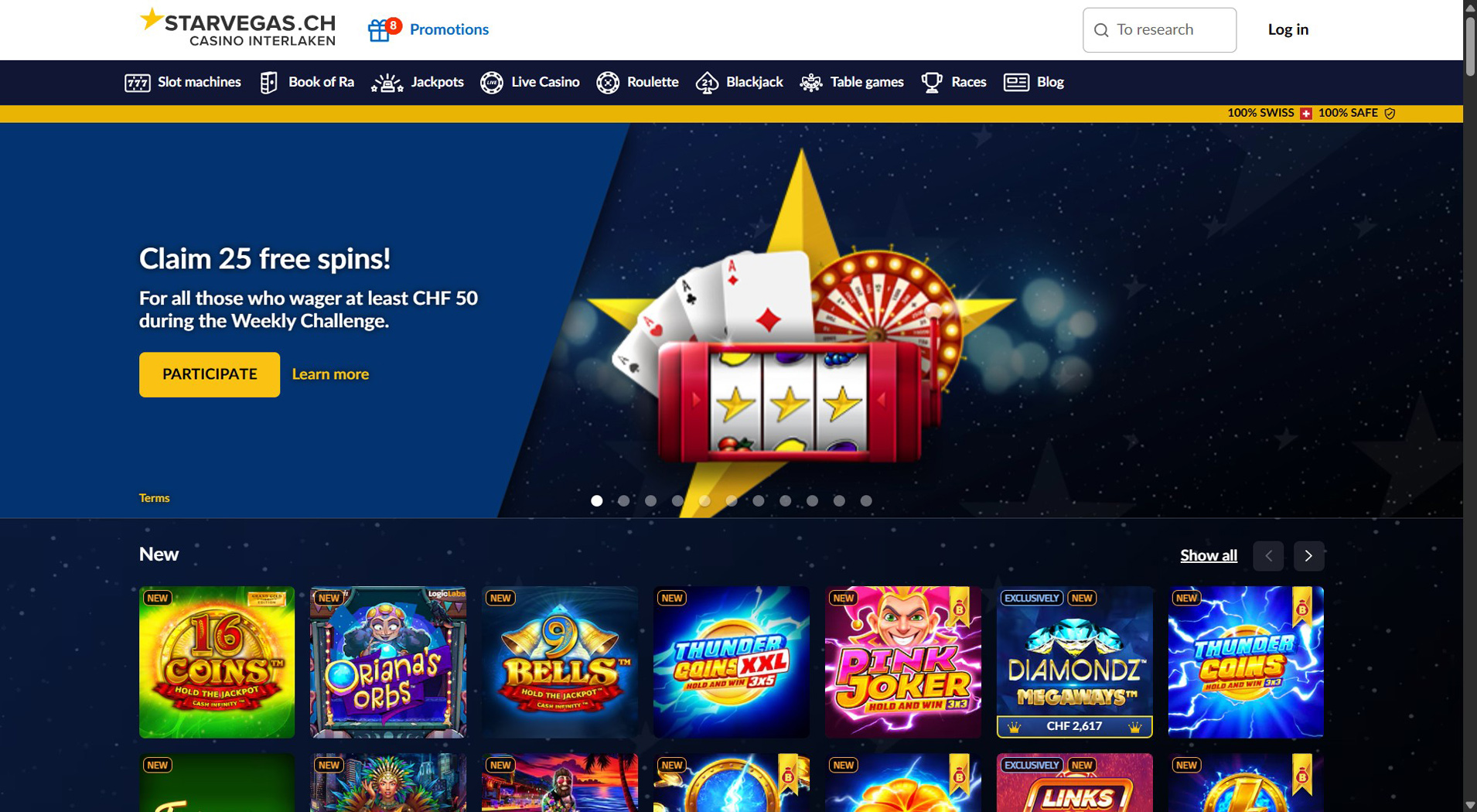 9. StarVegas- Facile configurazione del casinò Euteller